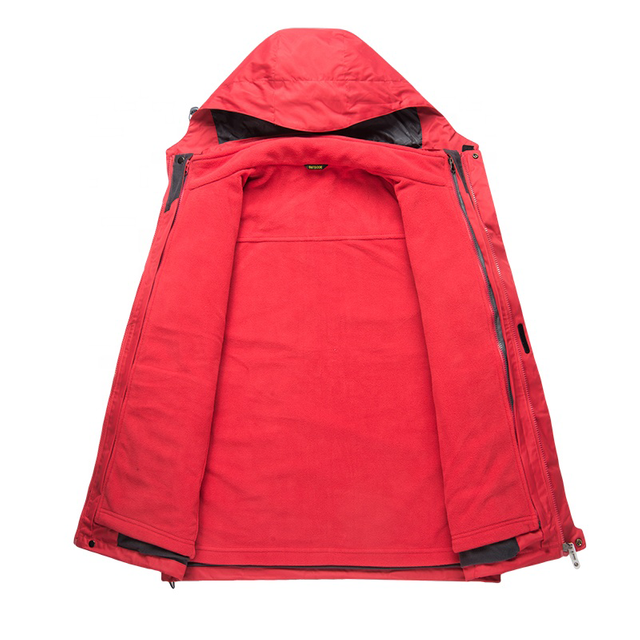 Men's Fashion Outdoor Climbing 3 in 1 Waterproof Jacket Man Wear Clothing Wholesale Wear Proof Crane Ski Jacket