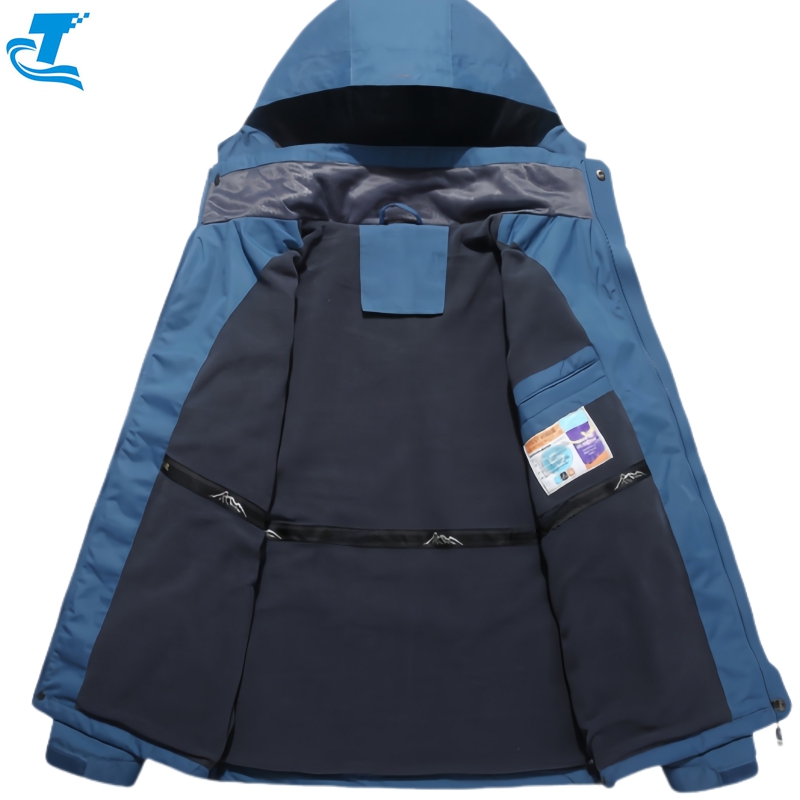 Men's Waterproof Ski Jacket Detachable Hood Custom Plus Size Winter Warm Thick Snow Coat Mountain Hiking Jacket