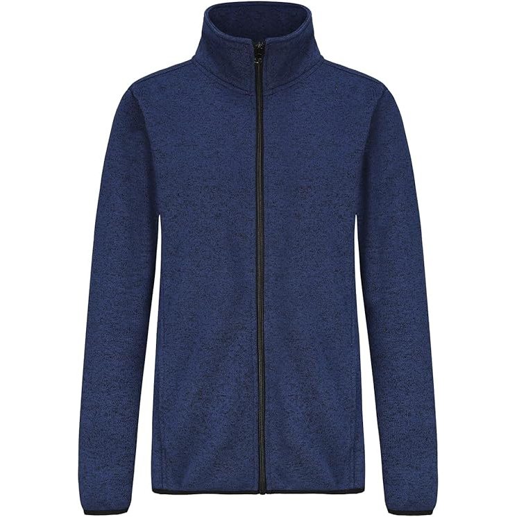 Women's Long Sleeve Sweater Fleece Zip Up Jacket with Pockets