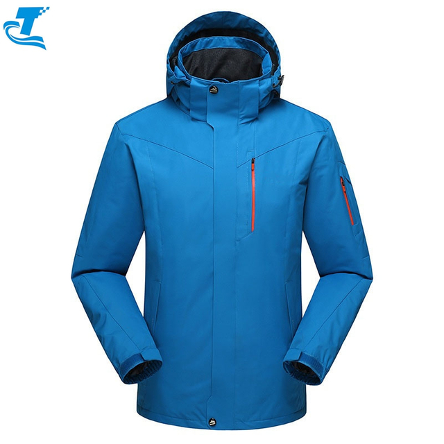 Men's Waterproof Ski Jacket Detachable Hood Custom Plus Size Winter Warm Thick Snow Coat Mountain Hiking Jacket