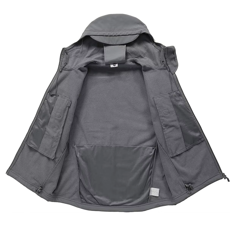 Wholesale Customized Windproof Waterproof Softshell Jacket Sport Outdoor Fleece Rain Tactical Winter Hardshell Hunting Coat