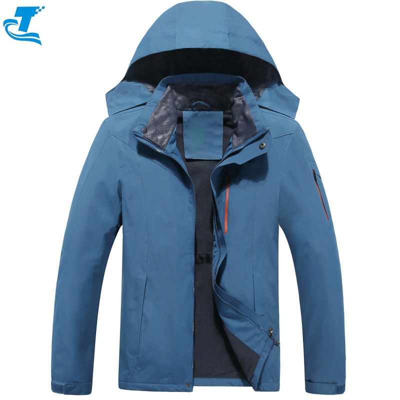 Men's Waterproof Ski Jacket Detachable Hood Custom Plus Size Winter Warm Thick Snow Coat Mountain Hiking Jacket