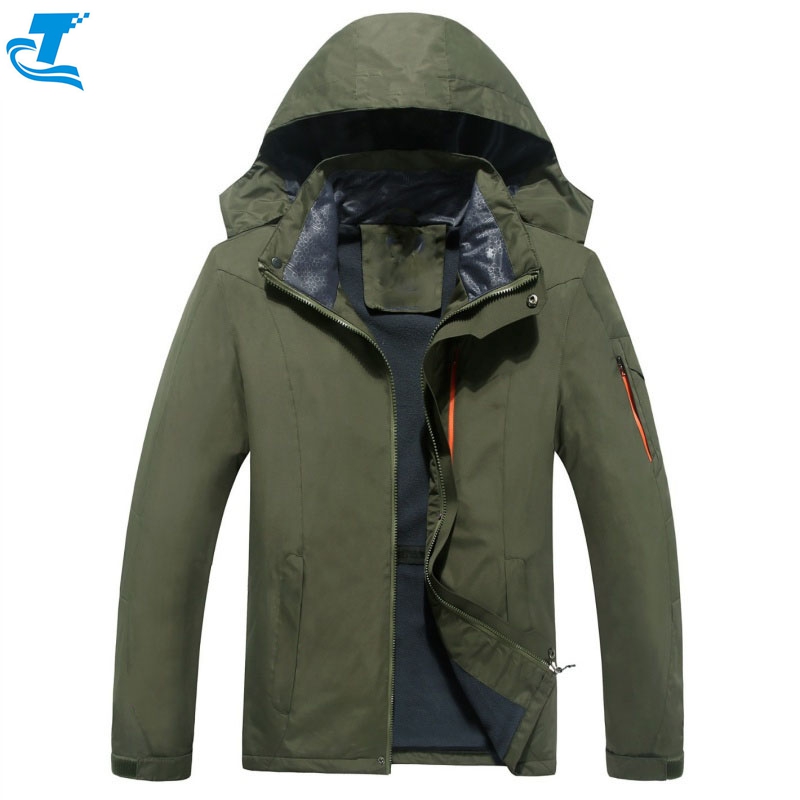 Men's Waterproof Ski Jacket Detachable Hood Custom Plus Size Winter Warm Thick Snow Coat Mountain Hiking Jacket