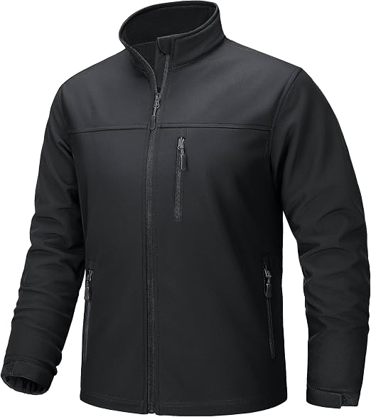 Mens Lightweight Softshell Jacket Fleece Waterproof Windbreaker
