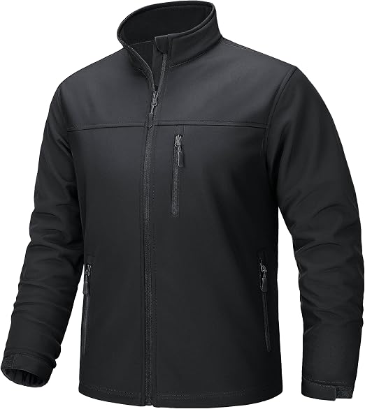 Mens Lightweight Softshell Jacket Fleece Waterproof Windbreaker